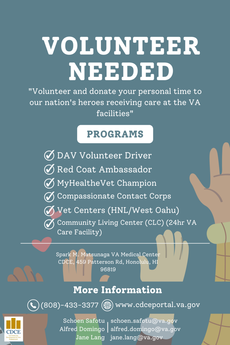 Volunteer for the VA & Help Our Veterans