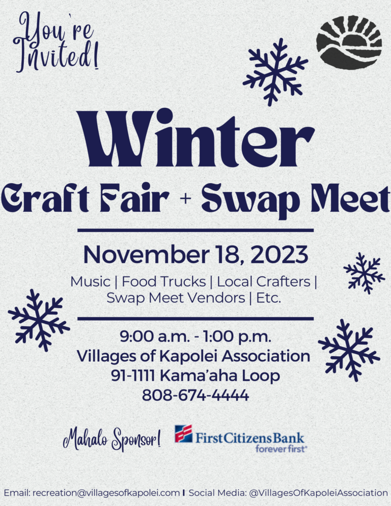 Winter Craft Fair + Swap Meet setup and breakdown