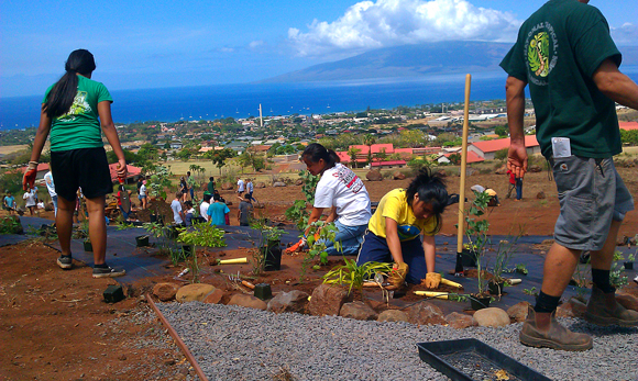 Lahainaluna HS Ag Work Day with Southwest Airlines