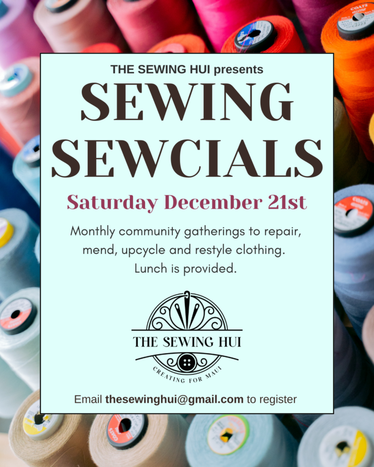 SEWING SEWCIAL: Reuse, Rewear, Relove – Mending & Clothing Repair Sewcials